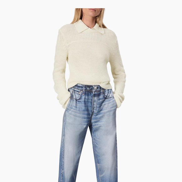 rag & bone Women's Cream Crewneck Sweater - Picture 1 of 5